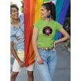 thumbnail image 2 of Never Stop Being You Daisy T-Shirt Women -Smartprints Designs, Female 3X-Large, 2 of 4