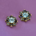thumbnail image 2 of Ross-Simons 3.10 ct. t.w. Sky Blue Topaz and 2.00 ct. t.w. Sapphire Earrings in 18kt Gold Over Sterling, Women's, Adult, 2 of 6