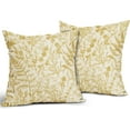 thumbnail image 2 of Yellow Floral Pillow Covers 16x16 Set of 2 Botanical Print Vintage Spring Flower Plant Cream Decorative Throw Pillow Cases Outdoor Farmhouse Cushion Covers Decor for Sofa Couch Bed, 2 of 6