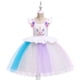 thumbnail image 1 of Vestido de unicornio para niñas, disfraz de Halloween, cosplay, para niños europeos y americanos, 1 of 6