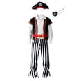 thumbnail image 3 of Mnyotv Boys' Halloween Costume Outfits Pirate Cos Clothes Sets Halloween Party Clothing Size 4-5 Years, 3 of 8