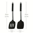thumbnail image 6 of 2pcs, Turner, Silicone Solid Spatula, Silicone Slotted Turner, Cooking Spatula, Non-Stick Cooking Turner, Pancakes Frying Pan Shovel, Cooking Utensils, Kitchen Utensils, 6 of 13
