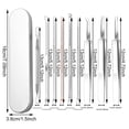 thumbnail image 3 of Stainless Steel Blackhead Removal Kit, Includes Tweezers/Magnifying Glass, for Home/Salon Use, Hygienic Easy Clean, 3 of 6