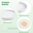 thumbnail image 4 of 2 Pcs Ceramic Plant Pot Saucers, Modern Round Drainage Trays for Indoor Planters, White Matte Finish Pot Coasters for Home, Office, Windowsill Decor, 6.2 x 0.8 in, 4 of 6