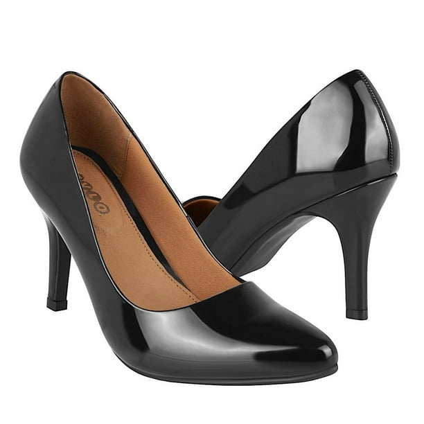 TACONES DAMA STYLO 24201 CHAROL NEGRO Walmart en línea