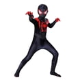 thumbnail image 2 of Disfraz de Spiderman Into The Spider Verse para niños, mono de Anime Zentai, traje de superhéroe, Miles Fivean unisex, 2 of 2