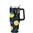 thumbnail image 2 of Lemon Cup with Handle and Straws 40 OZ Insulated Travel Coffee Mug Birthday Present for Women Girls Daughter Mom Gifts for Him/Her Coffee Mugs, 2 of 7