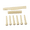 white, variant on LOOKSEVEN Acoustic Guitar Bridge Pins Nut Saddle Set, 6-String Plastic Bridge Pins with Pre-Slotted Nut & Saddle, Guitar Replacement Parts for 6 String Acoustic Guitar-White