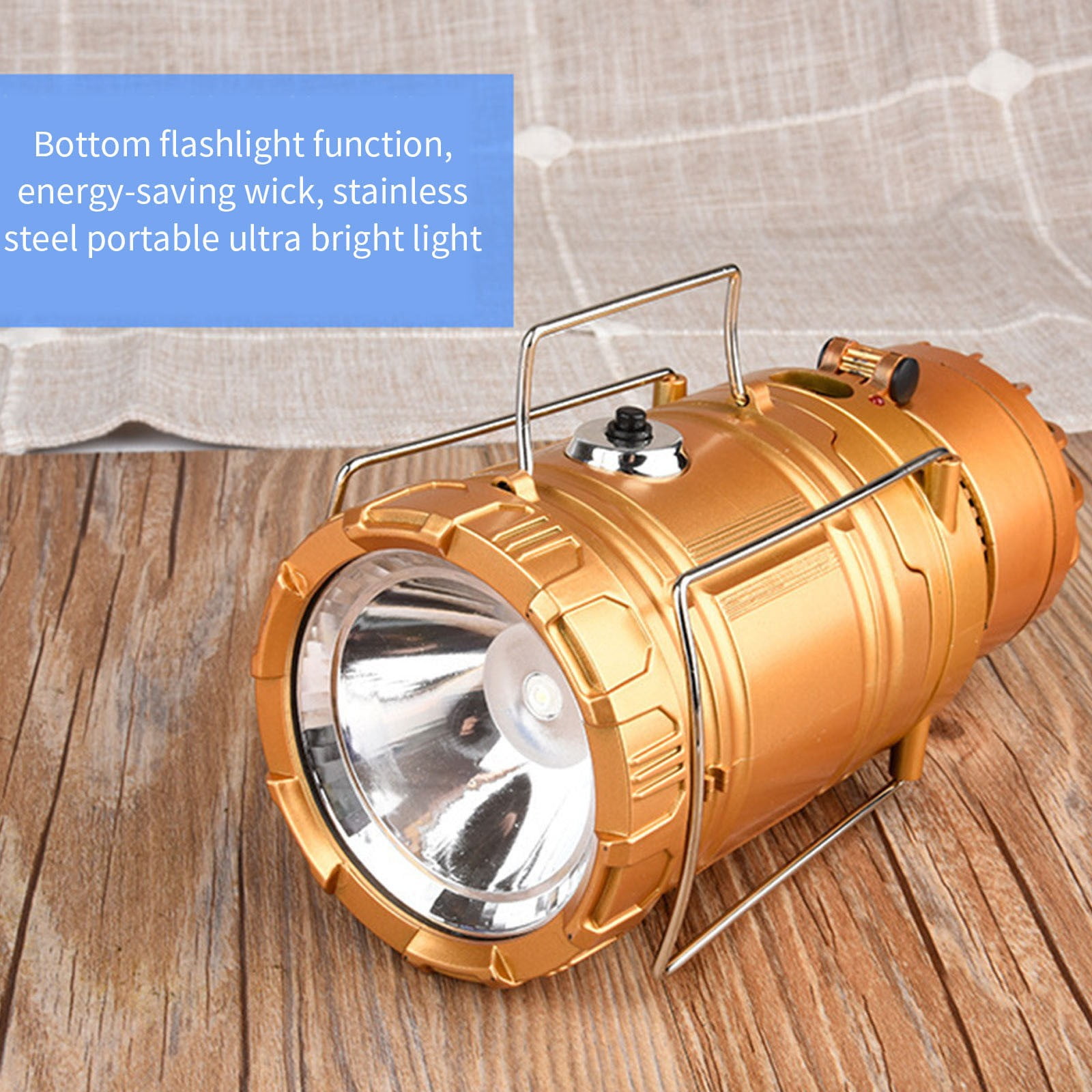 SLMOTUAE Fan Fans For Home Outdoor Multi-function Solar Rechargeable Fan LED Camping Light Flashlight