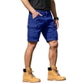 thumbnail image 3 of GrmtClth Cargo Shorts For Men Classic Stretch Work Cargo Shorts Multi Side Storage Pockets Quick Dry Soft Fabric Hiking Pants Sky Blue 2XL, 3 of 10