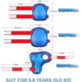 thumbnail image 6 of Adjustable Protective Gear Set - Knee & Elbow Pads with Wrist Guards for 3 - 14 Year Olds' Skating, Cycling & Scootering, 6 of 9