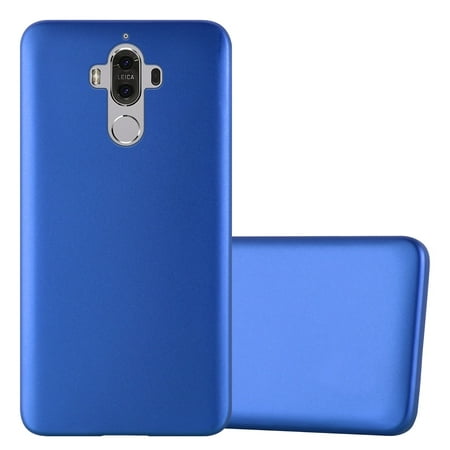 Cadorabo Case for Huawei MATE 9 Cover in METALLIC BLUE Matt Metallic Protection