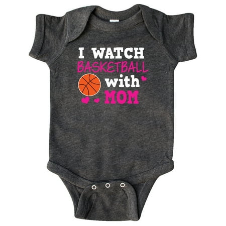

Inktastic I Watch Basketball with Mom Gift Baby Boy or Baby Girl Bodysuit