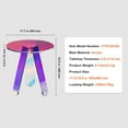 thumbnail image 3 of VEVOR Storage Round Acrylic Coffee Table with 3 Foot Pads, Multicolor, 3 of 7