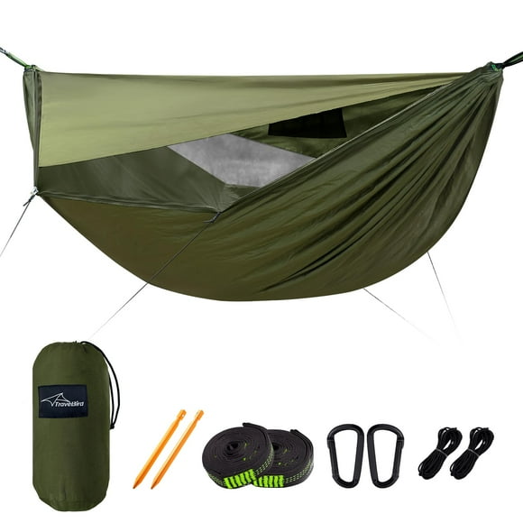 Hamaca de Camping Travel Bird con Mosquitera y Protector Solar