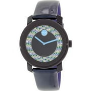 Movado Women's Bold 3600320 Blue Leather Swiss Quartz Watch