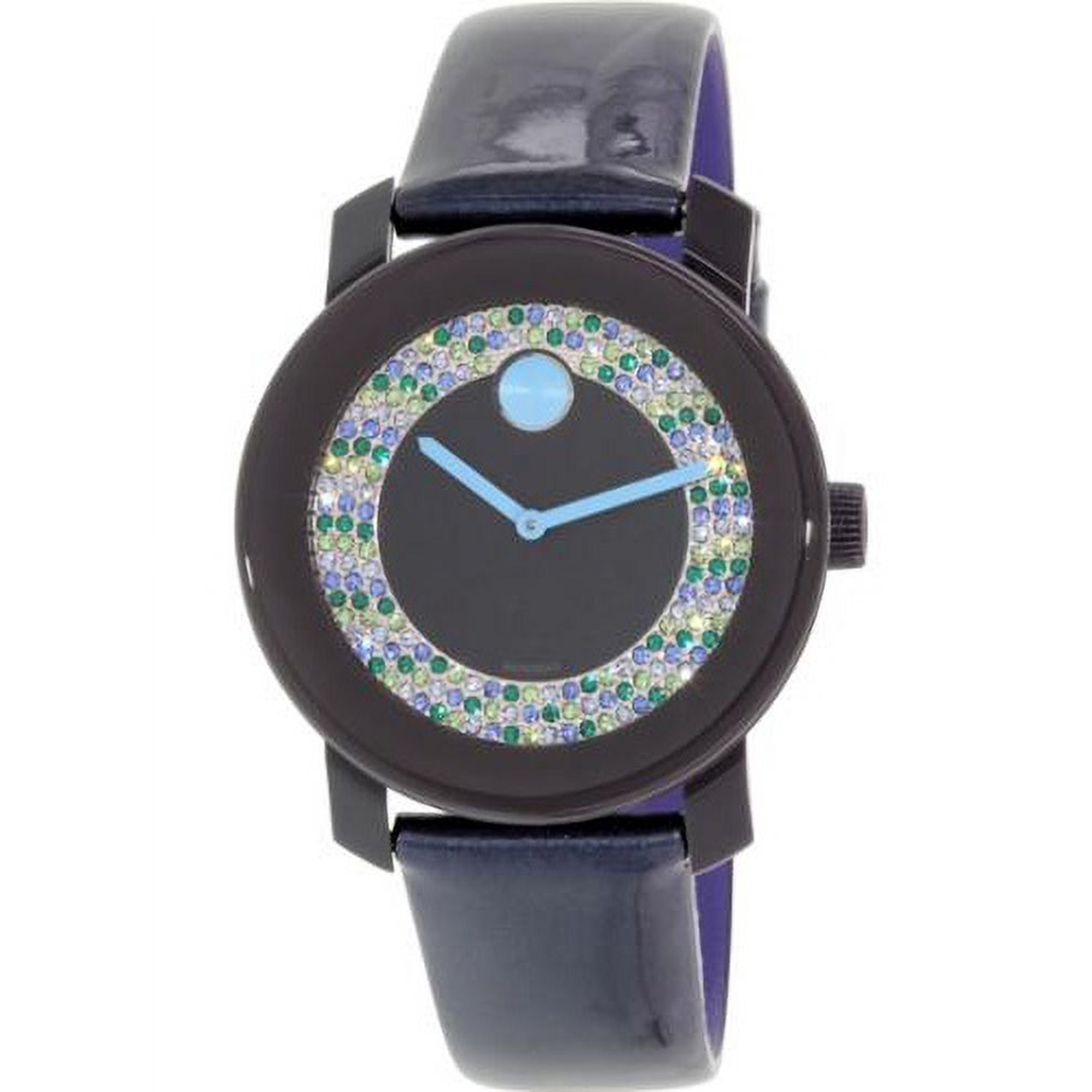 Movado Women's Bold 3600320 Blue Leather Swiss Quartz Watch
