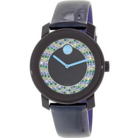 Movado Women's Bold 3600320 Blue Leather Swiss Quartz Watch