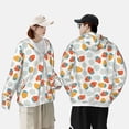 thumbnail image 5 of Picia Floral Strawberr Women's Men's UPF 50+ Sun Protection Hoodie Shirt Long Sleeve SPF Fishing Outdoor UV Hiking Lightweight Shirts-, 5 of 9