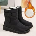 thumbnail image 5 of Women Snow Boots Wide Width Woman Fur Lined Booties Shoes Womens Warm Fur Lined Winter Snow Boots Warm Slip On Boot Running Shoes for Women Mens Booties Winter, 5 of 12