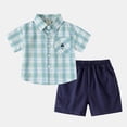 thumbnail image 2 of Soepste Boy Outfits Baby Boy Clothes 18-24 Months Toddler Baby Boys Clothes Set Short Sleeve T-Shirt And Shorts Summer 2 Pcs Outfit, 2 of 8