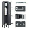thumbnail image 5 of KAER Metal Locker with 1 Doors 66“ Storage Locker for Employees andstudent with Card Slot Lockable Steel Locker for School Gym Home Office Staff, 5 of 8