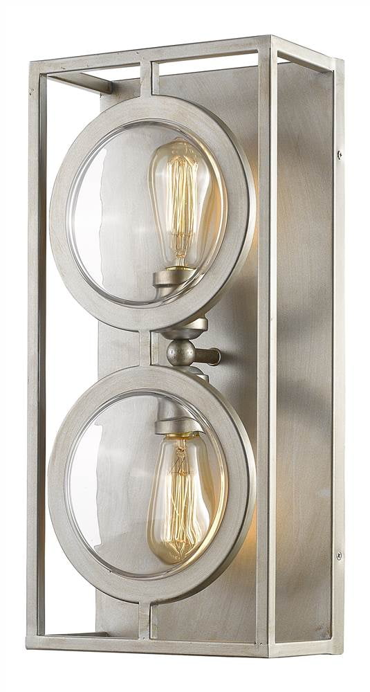 Wall Sconce in Antique Silver Finish