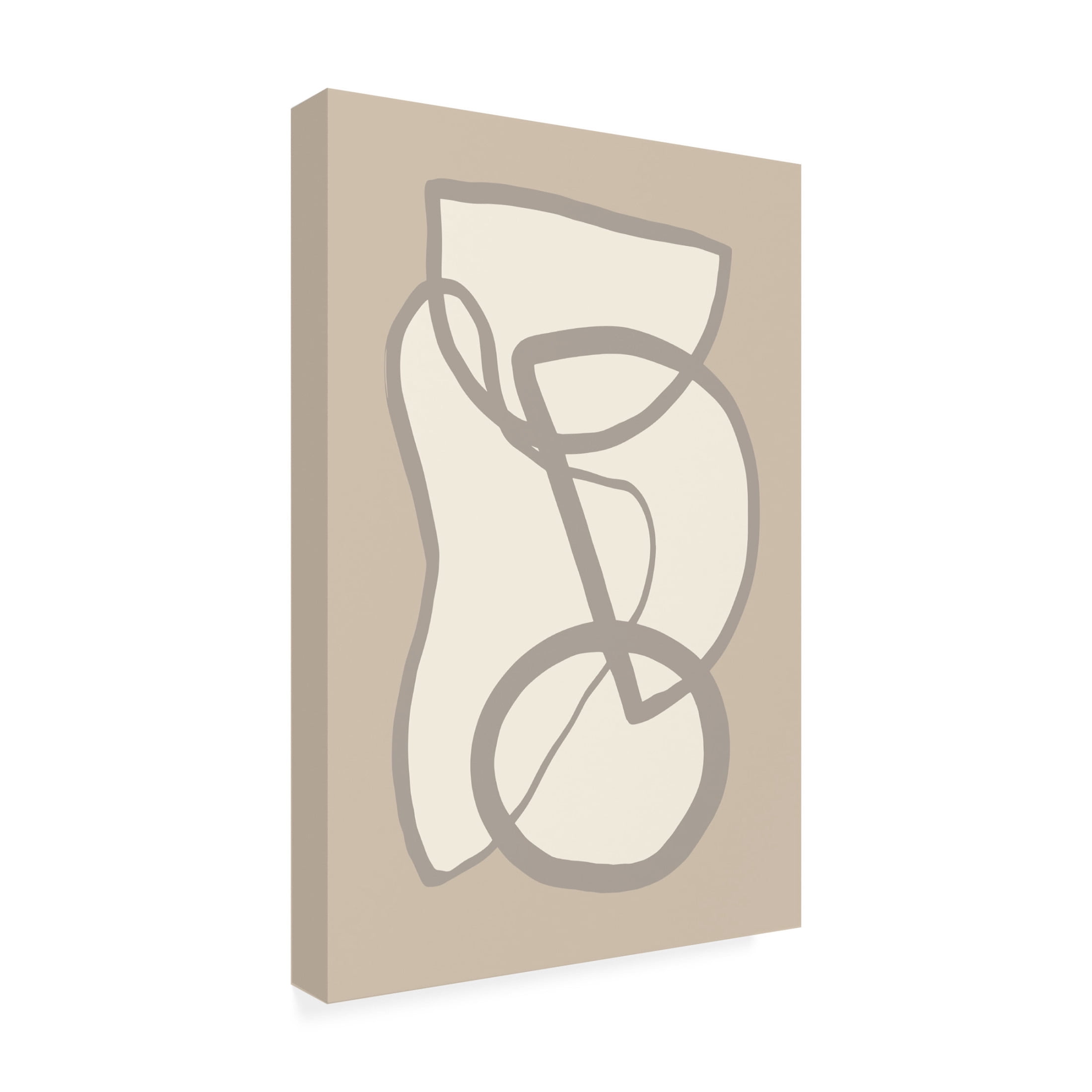 Trademark Fine Art Pictufy Studio Shape 09 Beige Canvas Wall Art