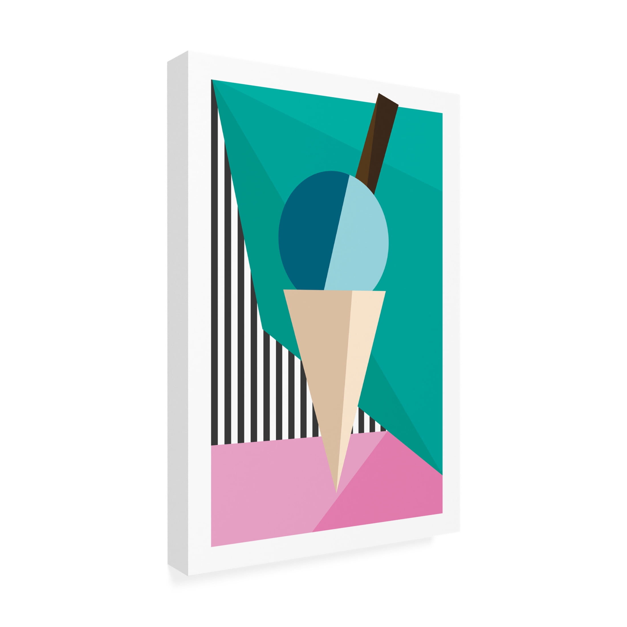 Trademark Fine Art Frankie KerrDineen Ice Cream Canvas Wall Art