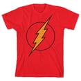 thumbnail image 6 of Flash SImple Logo Boy's Red T-shirt-XL, 6 of 7