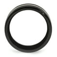 thumbnail image 5 of Edward Mirell Titanium Black Ti & Sterling Silver Inlay 10mm Band EMR138, 5 of 5