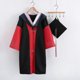thumbnail image 4 of 1 juego de uniforme de graduación, poliéster transpirable antideformación, elegante uniforme académico festivo para unisex, M, rojo, 4 of 5