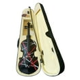 thumbnail image 4 of Wrap Violin Outfit w Matching Carbon Fiber Bow Case Crystal Fine Tuners Rosin Strings Set Up, 4 of 6