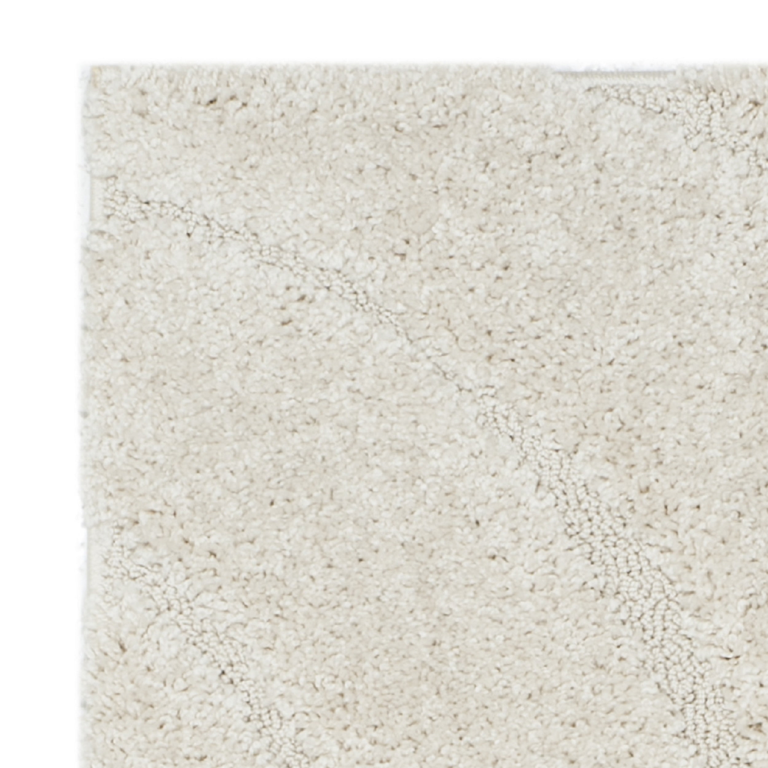 SAFAVIEH Florida Tabitha Geometric Waves Shag Runner Rug, Cream, 2'3" x 9'