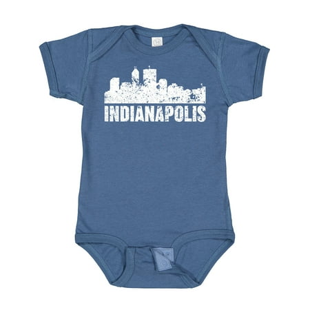 

Inktastic Indianapolis Skyline Grunge Gift Baby Boy or Baby Girl Bodysuit
