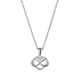 thumbnail image 3 of Collar para Mujer Corazón - Infinito con Zirconia Cúbica LuckyLy, Cadena con Dije, Modelo Natty plateado UNITALLA, 3 of 8