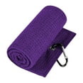 thumbnail image 1 of Toalla de golf Bolsa de golf Toalla Accesorio de golf Ligero para amantes del golf Cómodo Púrpura, 1 of 8