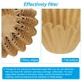thumbnail image 4 of Uxcell 100Pcs 1-2 Cup Basket Coffee Filters Paper Filter Drip Coffee Makers Universal Disposable Brewing Brown 6.1*1.8", 4 of 6