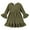Green, variant on Kids Toddler Dress Baby Girls Fall Dresses Ruffle Long Sleeve Bowknot Casual Winter Dress for 2-3T