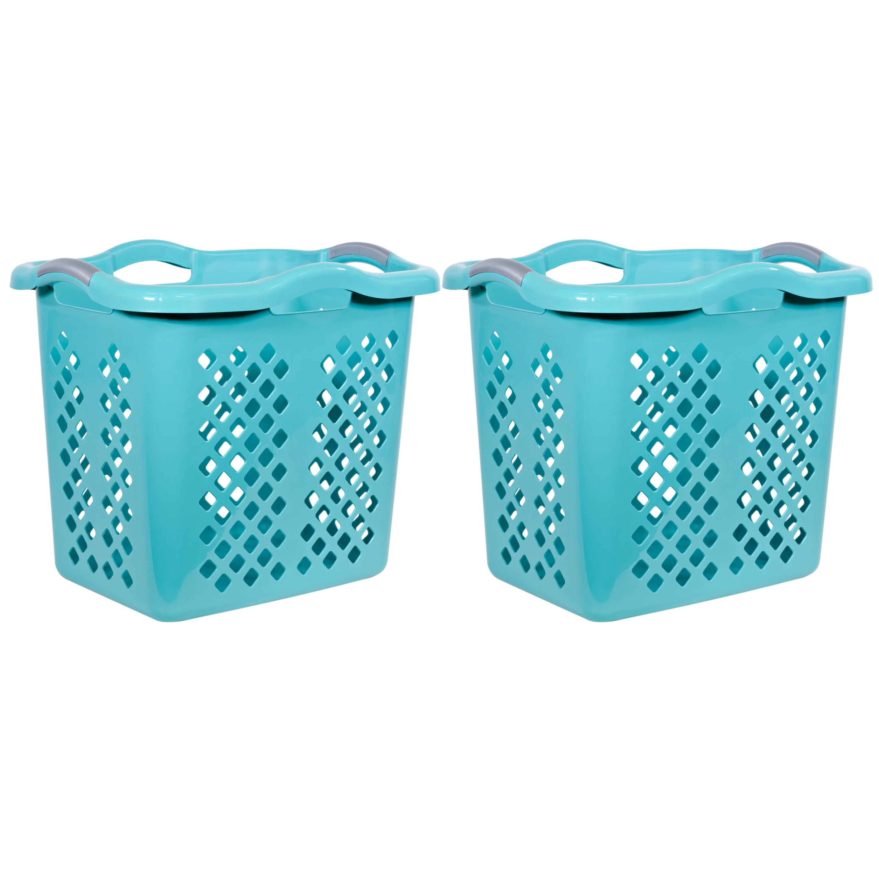 Camco 51902 Collapsible Utility Basket Small Gray/Teal