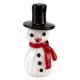 thumbnail image 1 of Muñeco de nieve de 8 "de cristal artístico estilo Murano Badash Crystal J595, 1 of 1