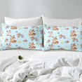 thumbnail image 3 of Erosebridal Housse de Couette Cerf Dessin Animé, Literie Arc-en-Ciel, Décor Floral Rustique, Réversible 2 Pcs (Sans Couette), 3 of 7