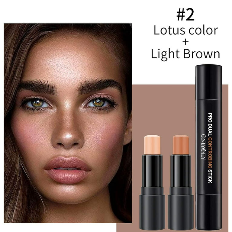 double-end contour highlighter stick contour stick,face highlighter, contour  makeup contouring sticks cream concealer (2) 