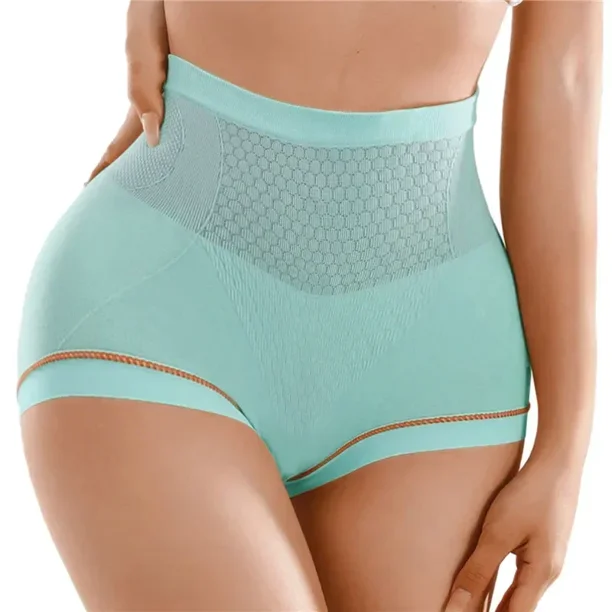 Braguitas moldeadoras de cintura alta sin costuras para mujer, que realzan el abdomen, controlan el abdomen y levantan los glúteos.