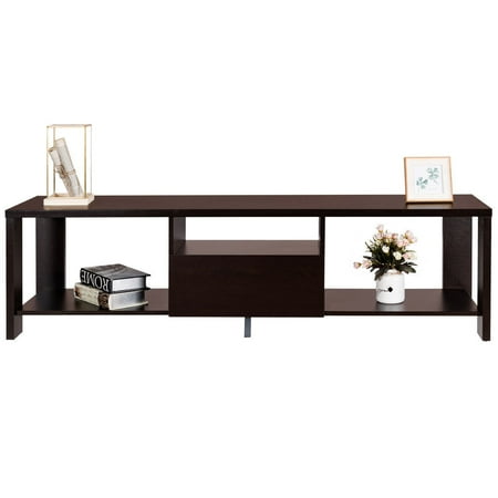Gymax Media Console Cabinet Entertainment Center Tv Stand With
