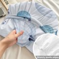 thumbnail image 4 of Cal.King Size Fitted Sheet Set - Blue Pumpkin 3 Piece Bedding Sets 16" Deep Pocket Fitted Sheet with 2 Pillowcases, Fall Thanksgiving Harvest Rustic Farmhouse Brushed Microfiber Hotel Bed Sheets, 4 of 9