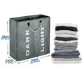 thumbnail image 3 of Double Laundry Hamper With Lid And Removable Laundry Bags, Collapsible, 3 of 5