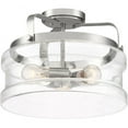 thumbnail image 4 of Quoizel Danbury 3-Light Ceiling Light in Polished Chrome, 4 of 7