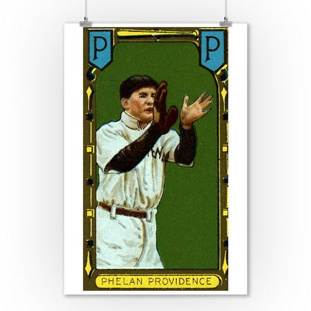 Providence Eastern League - James Phelan - Baseball Card (9x12 Art Print, Wall Decor Travel