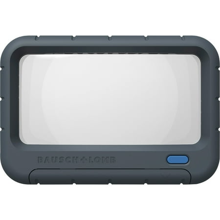 Bausch & Lomb, BAL628006, Rectangular Handheld LED Magnifier, 1 Each, Gray